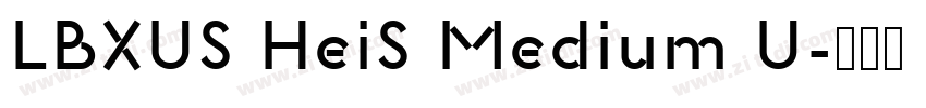 LBXUS HeiS Medium U字体转换